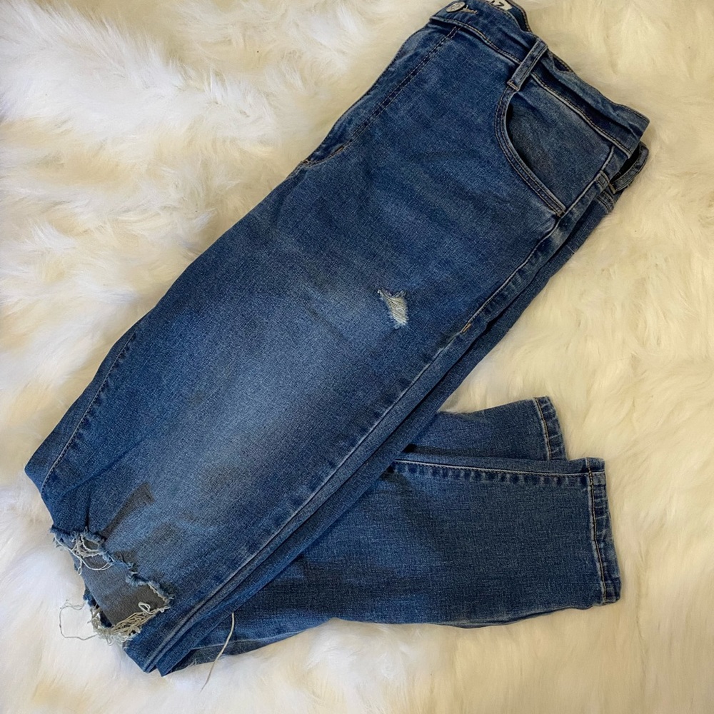 Garage high waisted ripped jeans!